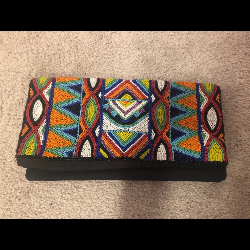 Beaded Aldo clutch